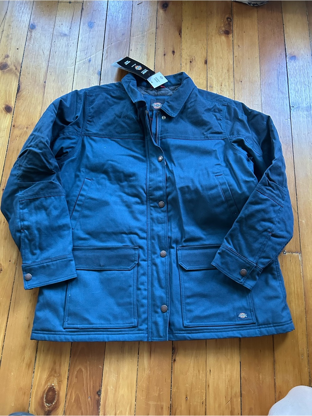 NWT Dickies blue women’s waxed canvas chores coat xl